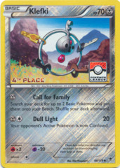 Klefki 66/119 Crosshatch Holo 4th Place Promo - 2015 Pokemon League